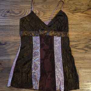 Y2K Brown And Pink Tank Top